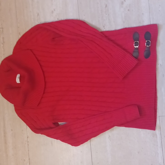 Calvin Klein Sweaters - Calvin Klein Cable Knit Cowl Neck Sweater